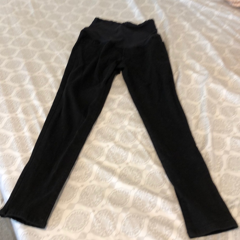 Black maternity jeans.